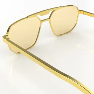 18k gold custom glasses frame